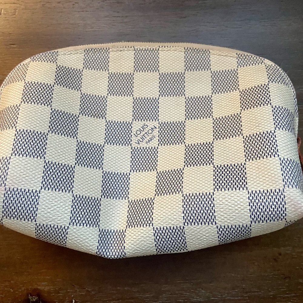 Louis Vuitton Damier Azur Small Cosmetic Pouch
